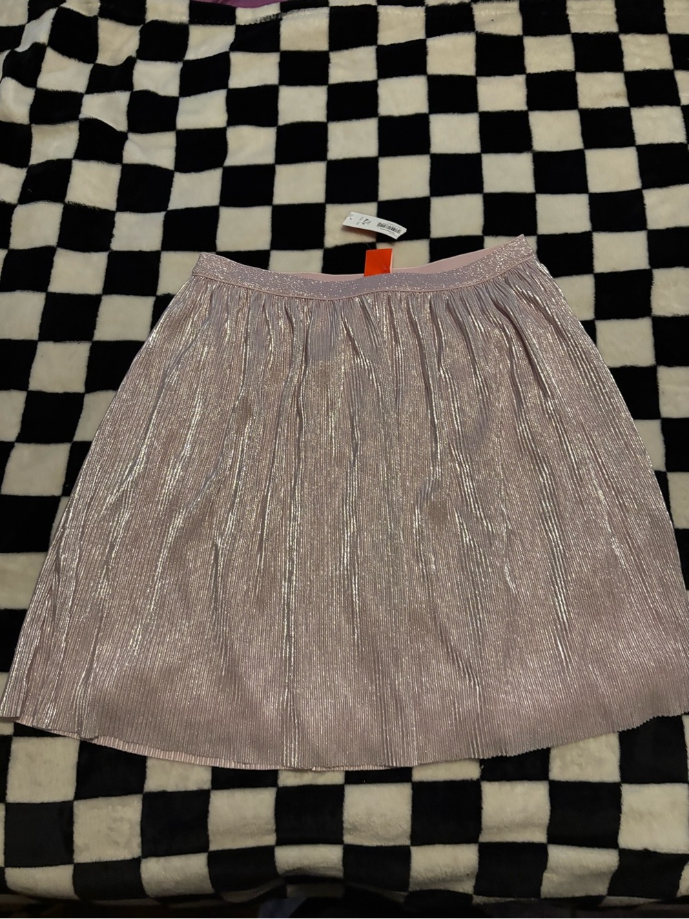 Nwt Girls XLARGE pink sparkle skirt